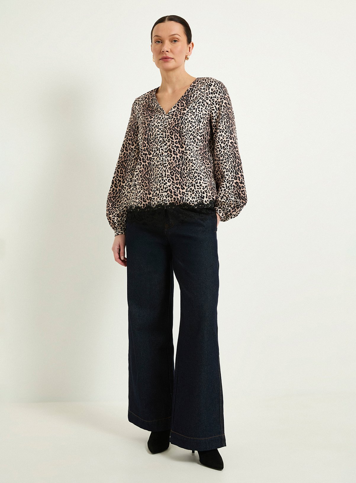 WALLIS Button Down Lace Trim Shirt 22 - Image 2 thumbnail